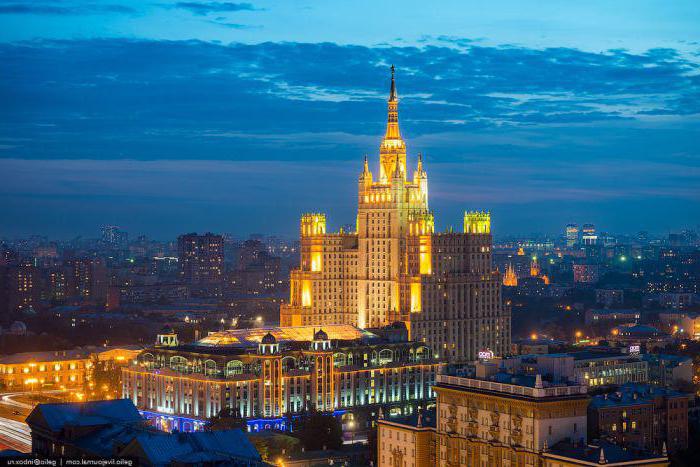 Sieben stalinistische Wolkenkratzer Moskaus