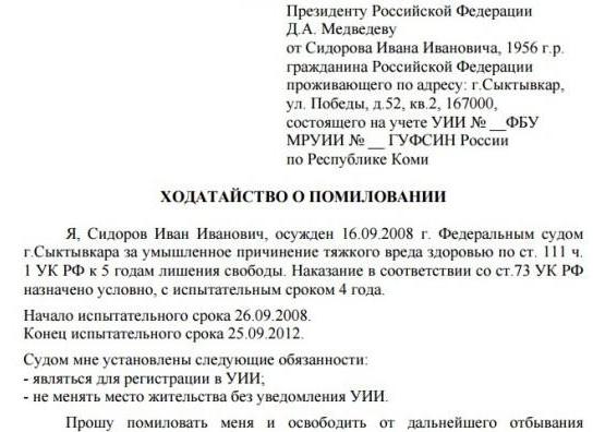  amnestie en gratie in het strafrecht van de Russische federatie