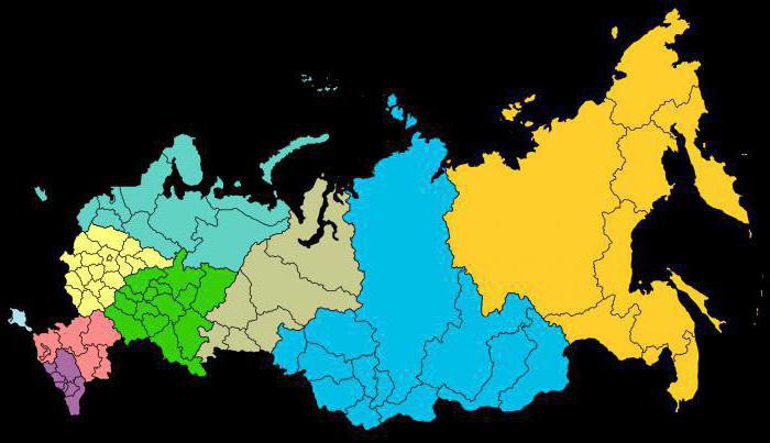 Bundesbezirke von Russland