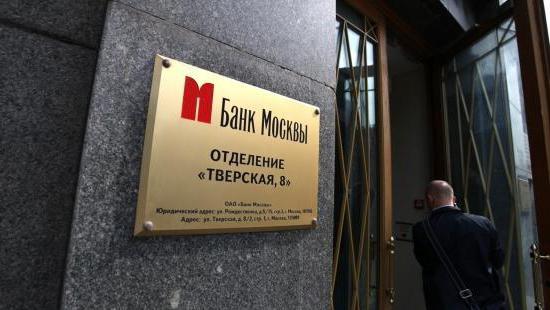 Adressen der Bank von Moskau in Moskau
