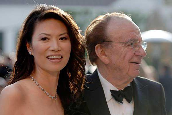 Rupert Murdoch trouwde met Wendy Deng