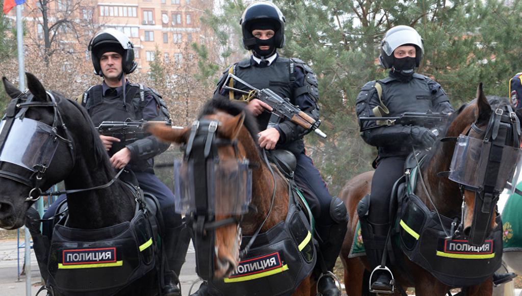 Bereden politie in Rusland