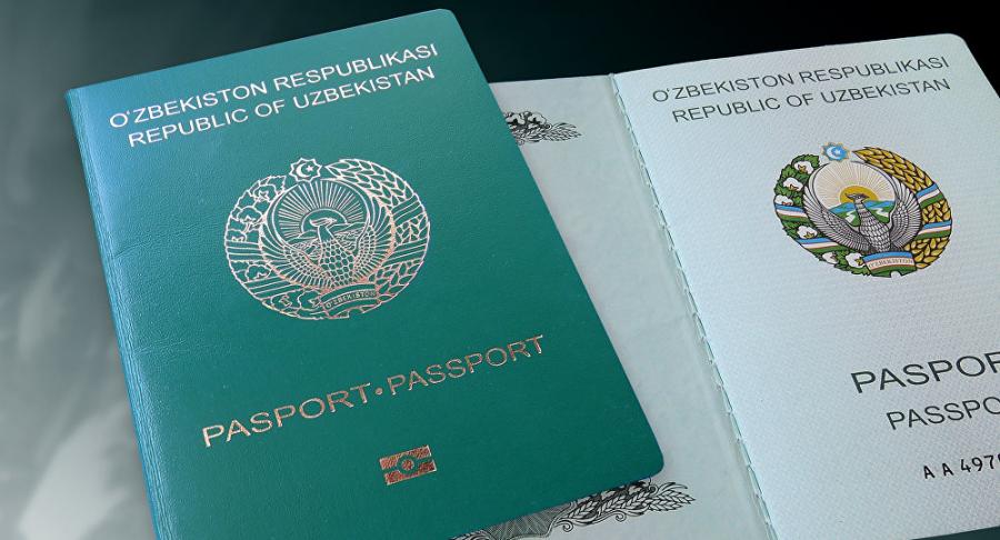 Reisepass eines usbekischen Staatsbürgers