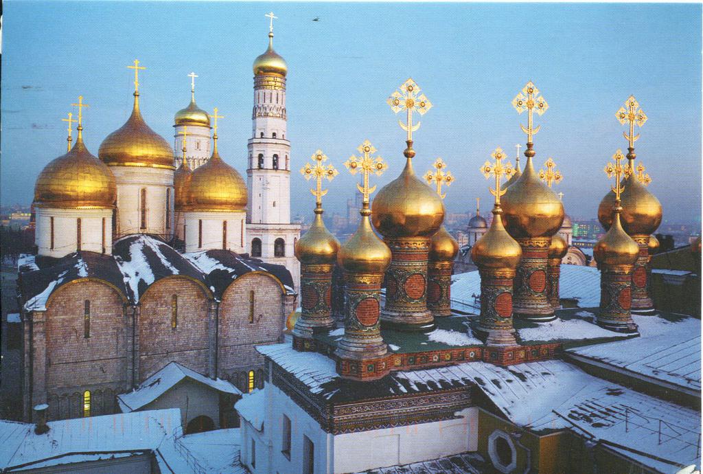 Koepels van de kathedralen van Moskou